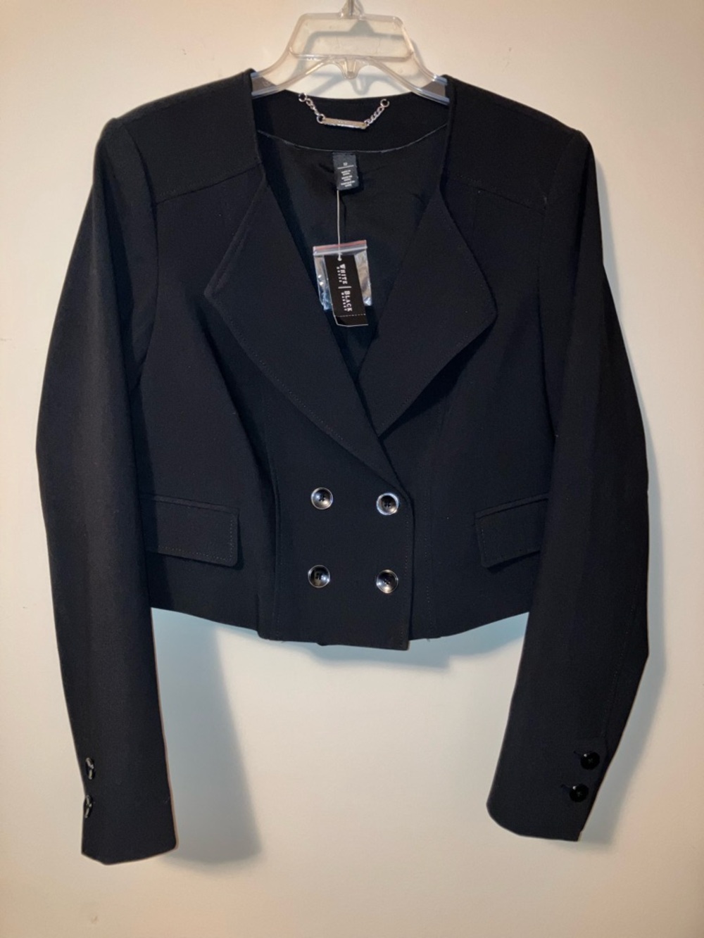 White House-Black Market NWT Double-Breasted Cropped Blazer